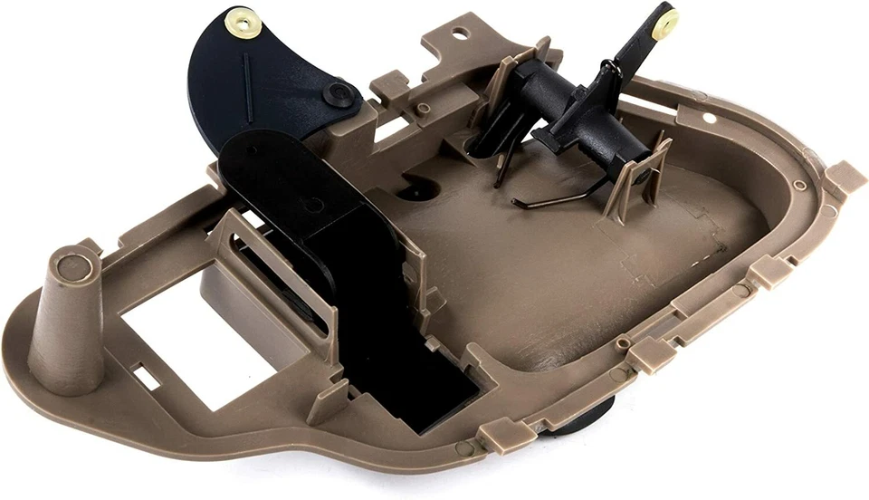 Juego de 4 manijas de puerta interior con biseles L&R beige tostado NUEVO para camioneta Chevy GMC 95-99 Foto 4 de 4