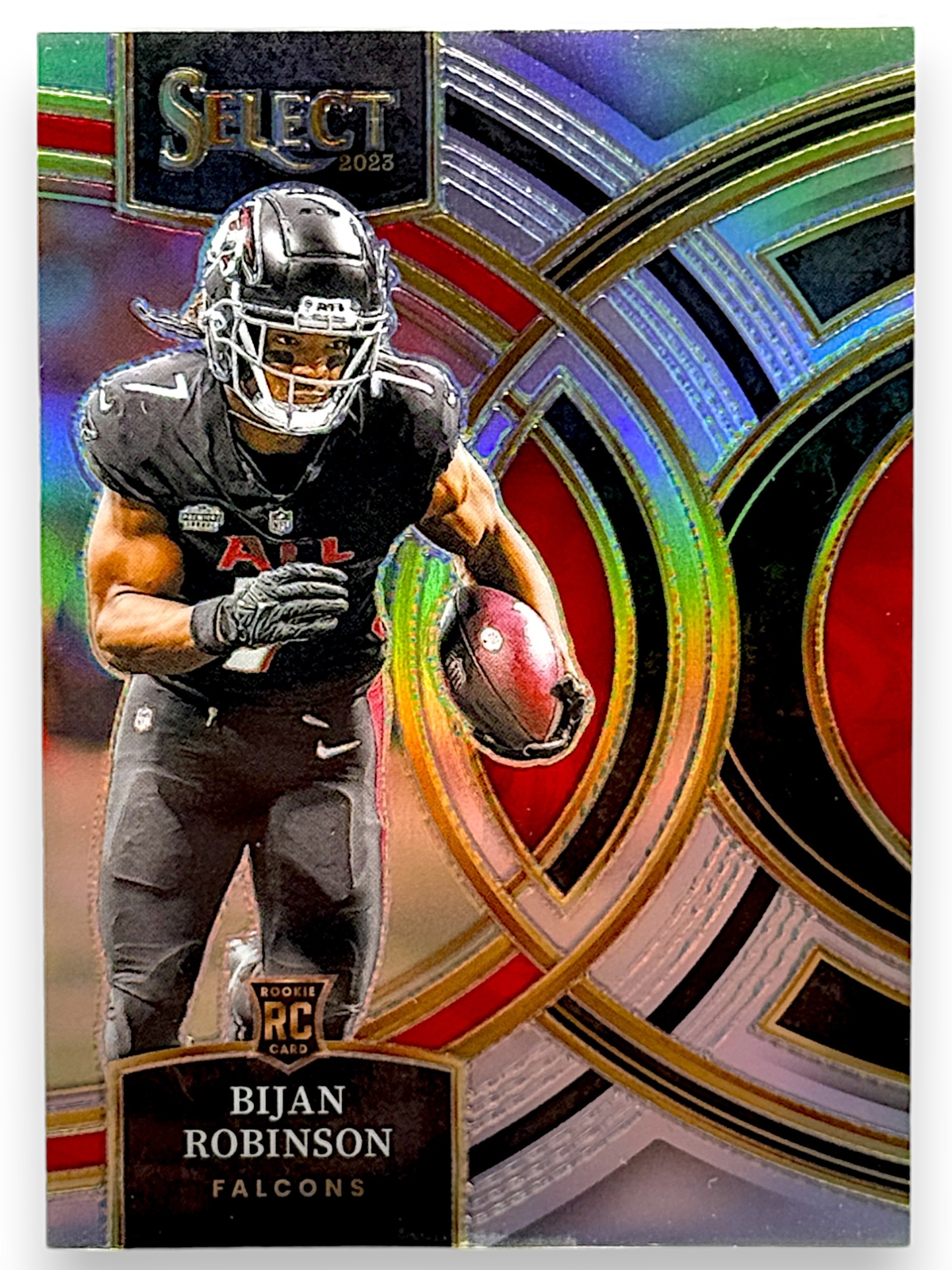 2023 Panini Select #180 Bijan Robinson Premier Silver Prizm Rookie RC