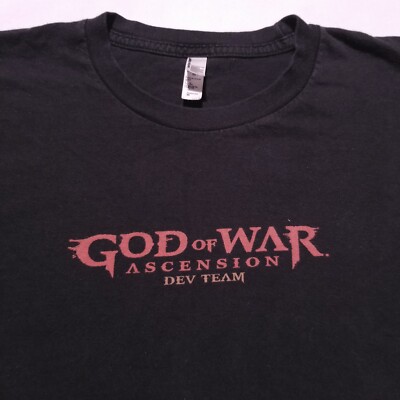 God Of War Ascension T Shirt Dev Team Developer Employee Promo 2013 Sz M Gamer