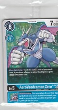 BANDAI DIGIMON CARD GAME  AEROVEEDRAMON ZERO  P-047 P SEALED