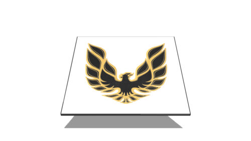 1976 1977 1978 Black Trans Am Special Edition German Gold Name Bird Stripe Decal - Picture 6 of 14