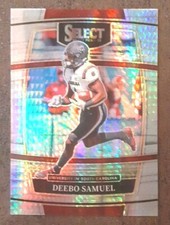 DEEBO SAMUEL 2022 Panini Select DP #89 Hyper Silver Prizm Washington Commanders