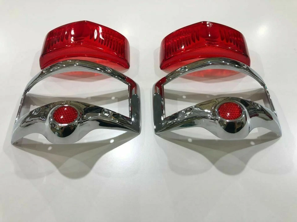 1950 1951 1952 Plymouth Special Deluxe Tail Light with lenses Pair. - Image 2 of 3