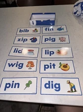 Lakeshore I Can Build Simple Words Phonics Reading Spelling Kit Blue Only