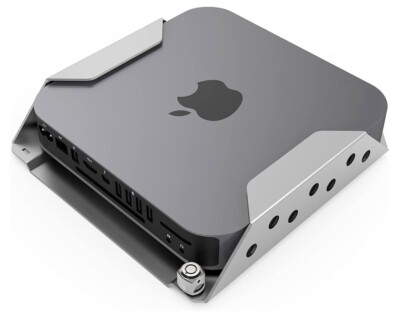 Compulock Mac Mini Security Device Mount Silver with Lock Head