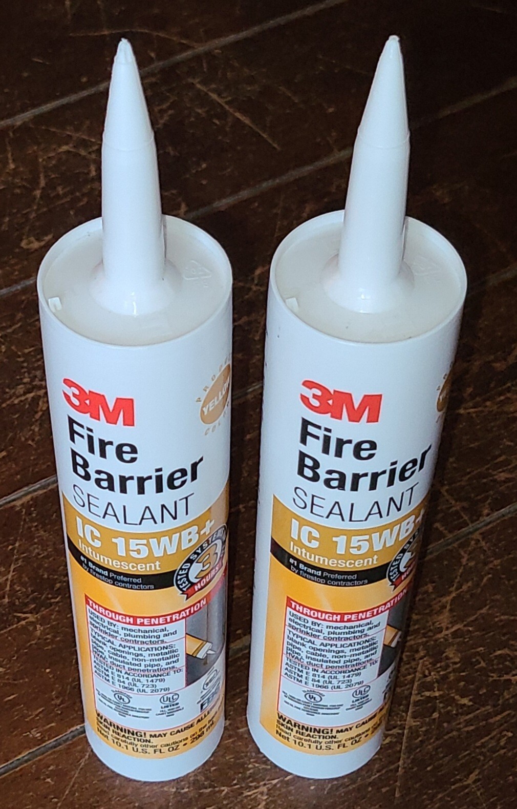 Lot of 2 3M 10.1oz FIRE BARRIER Yellow Sealant IC 15WB+ eBay