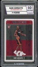 2017 Panini Hoops #264 Bam Adebayo ROOKIE MGS GRADED 10 Gem Mint Miami Heat RC