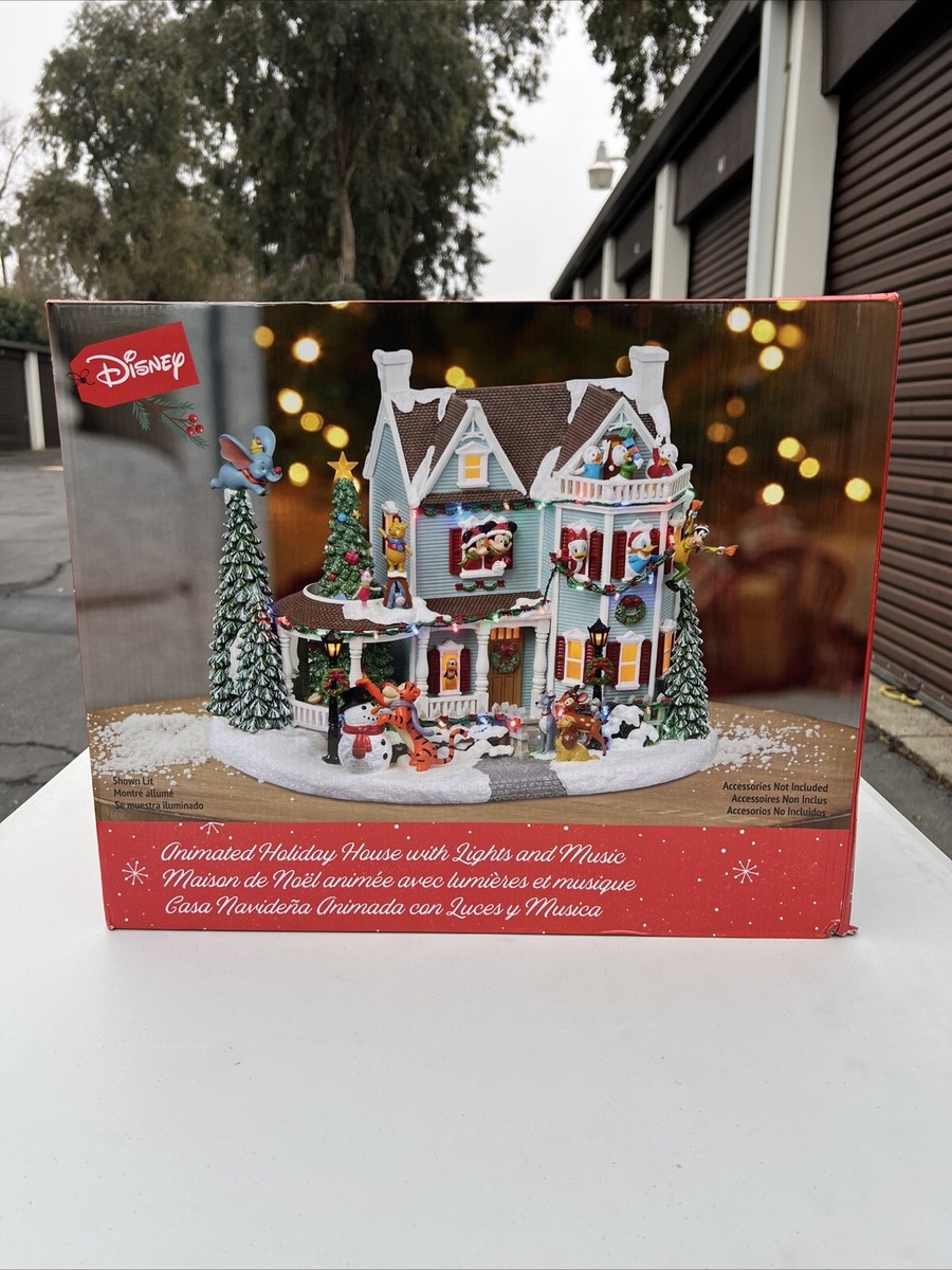 DISNEY ANIMATED HOLIDAY HOUSE WITH LIGHTS & MUSIC + 8 Song