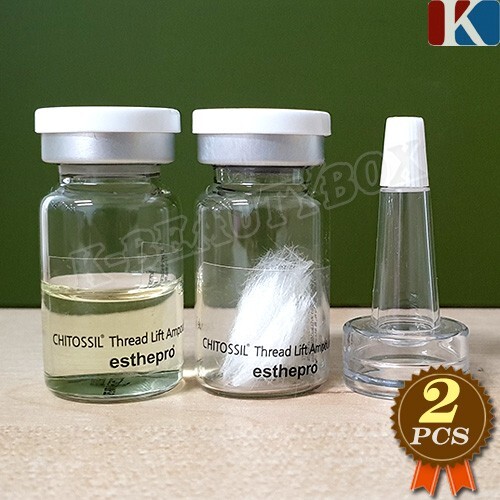 Kit Ampoule Lifting Chitossil - À Base De Chitosan - Routine K-Beauty - 5 Ampoules De 4ml + 5 Ssil