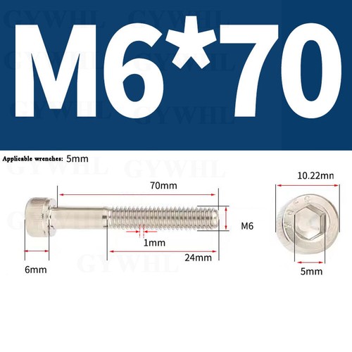 Nickel Plated Cap Screws Hexagon Socket Head Allen Key Bolts High Tensile 12.9 - Picture 136 of 254