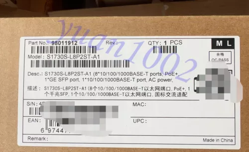 NEW Huawei S1730S-L8P2ST-A1 Gigabit switch Fast delivery