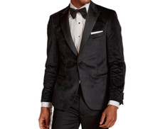 Men's Luxury Handmade designer one piece celebrity black tuxedo blazer/Jacket.