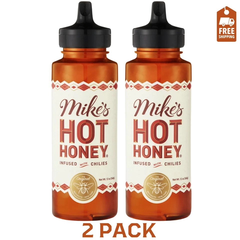 Mike's @ Mike's HOT HONEY @Honey & Chili Peppers @ 2x 340g/12oz Pack Of 2