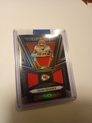 TRI-IPA ISIAH PACHECO 2023 OBSIDIAN TRIFECTA TRIPLE PATCH /199