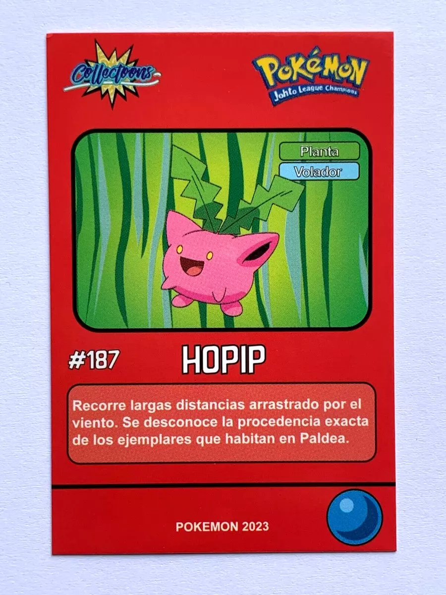 CARD POKEMON POKEDEX EC VOL. II #187 HOPIP 2023 Johto PERU South America