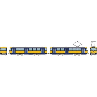 Tomytec 327721 N Tram-system, Leipziger Straßenbahn, Typ Tatra T4+B4 N + Neu