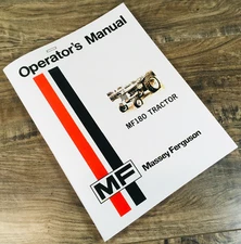 Massey Ferguson Mf 180 Tractor Owners Operators Manual Book Maintenance