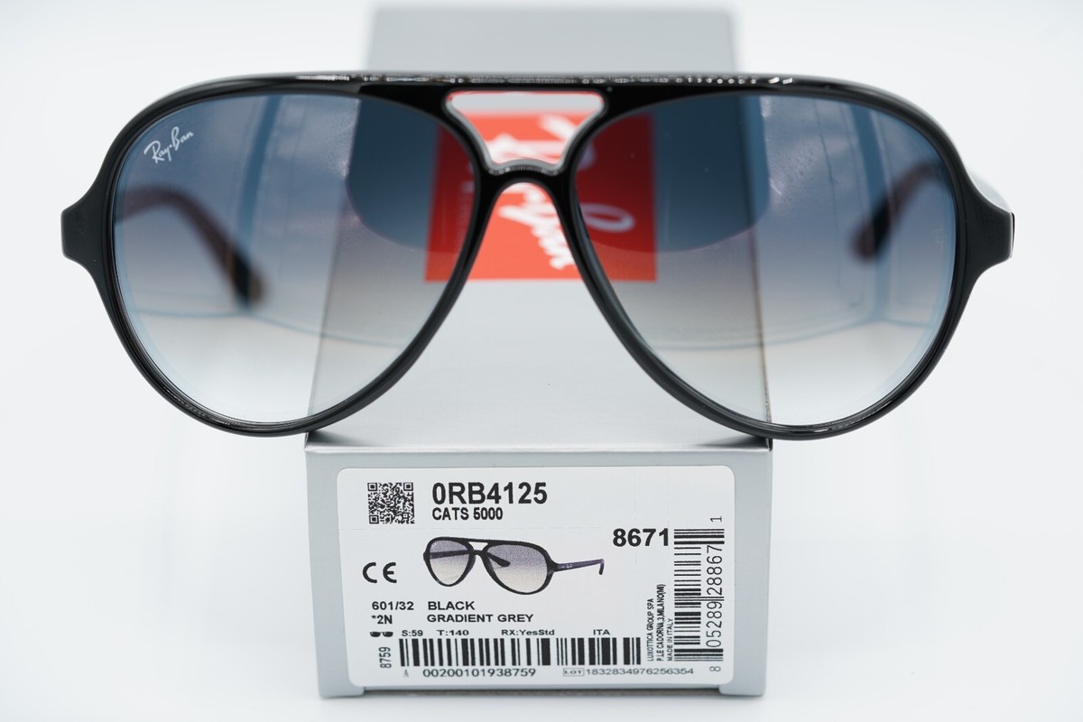 Kacamata Ray Ban Cats Rb4125 Grey Gradient 5000 Cats Ray Ban