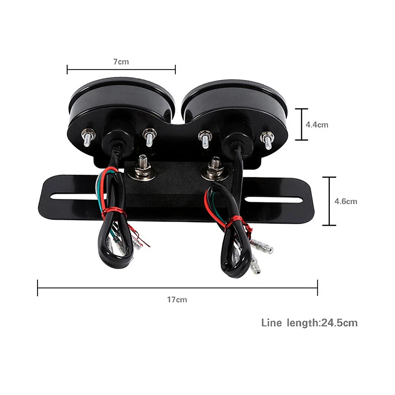 Lanterna traseira de freio de LED placa de matrícula luz traseira integrada para Honda - Imagem 4 de 4