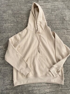 H&M Women’s Beige Oversized Hoodie Size Medium NEW WITHOUT TAGS