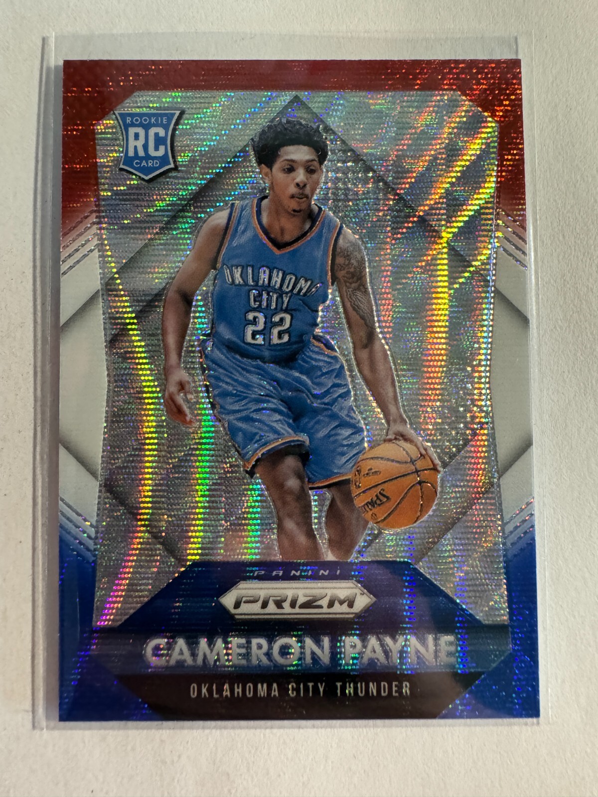K204,671 - 2015-16 Panini Prizm Prizms Red White Blue #312 Cameron Payne