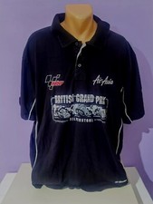 Moto gp British Grand Prix Silverstone shirt air asia vintage polo shirt XXL