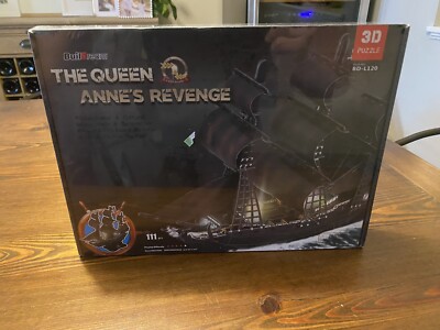 The Queen Anne's Revenge Blackbeard's Ship Buildream 3D Puzzle 111 Pieces Sealed