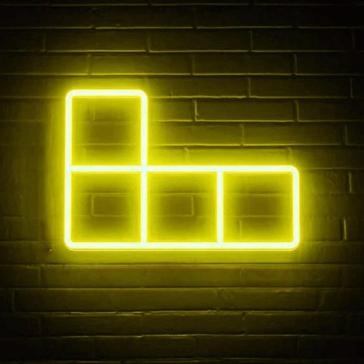 Neon LED Licht Baustein Schild Wand Deko Lampe Gaming Setup Beleuchtung Leuchte