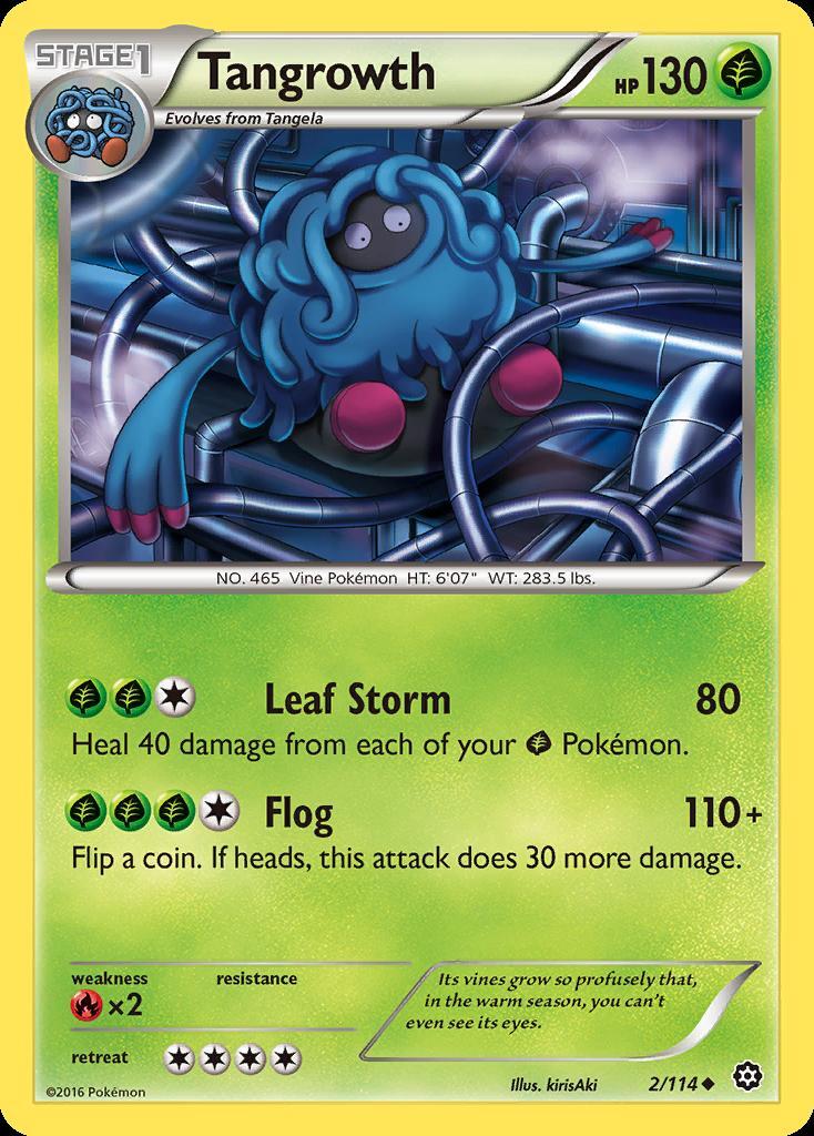 Pokemon Tangrowth (2/116) Steam Siege LP