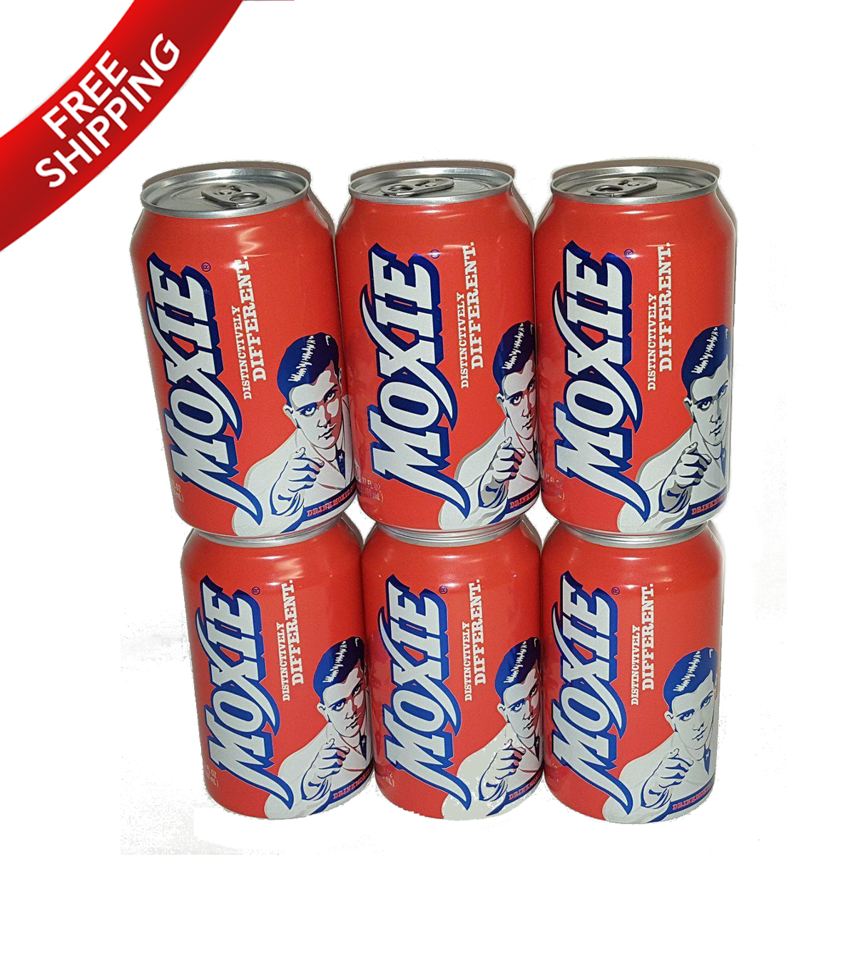 Moxie Soda 6-12oz Cans - Maine Soft Drink - U.S Oldest carbonate
