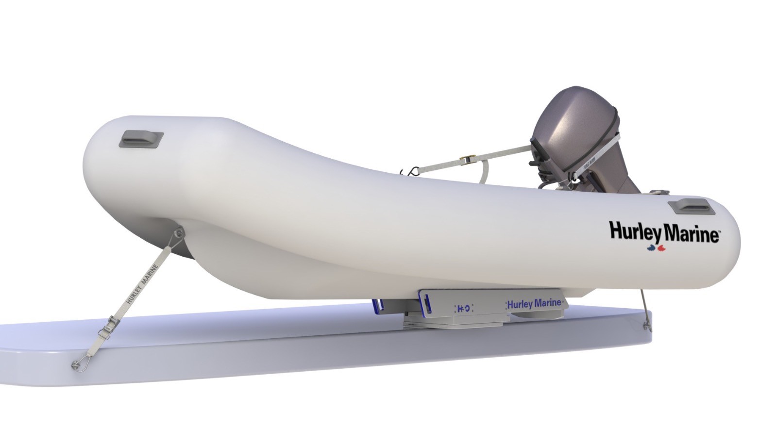 HURLEY H30 DINGHY DAVIT Davits Inflatable Rib Boat Lift Chock Bunk eBay