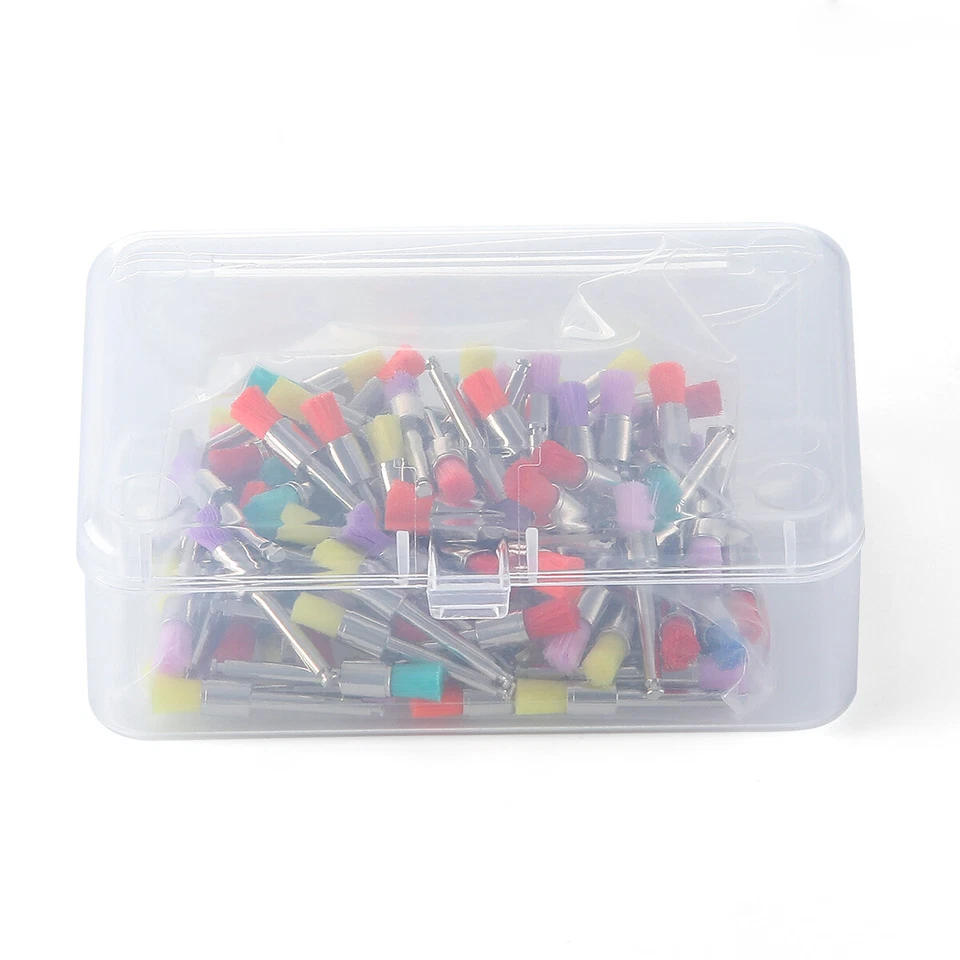 1000Pcs Dental Nylon Materials Closure Flat Polishing Polisher Prophylaxis Brush - Image 4 of 4