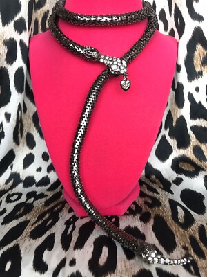 Betsey Johnson Vintage Pewter Gunmetal 