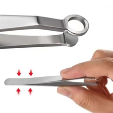 Universal Nose Hair Trimming Tweezers Stainless Steel Eyebrow Hair Scissors