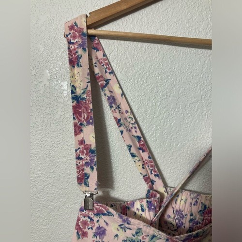 Vintage SWAT 100% cotton floral romper size 14.5 - Picture 7 of 9