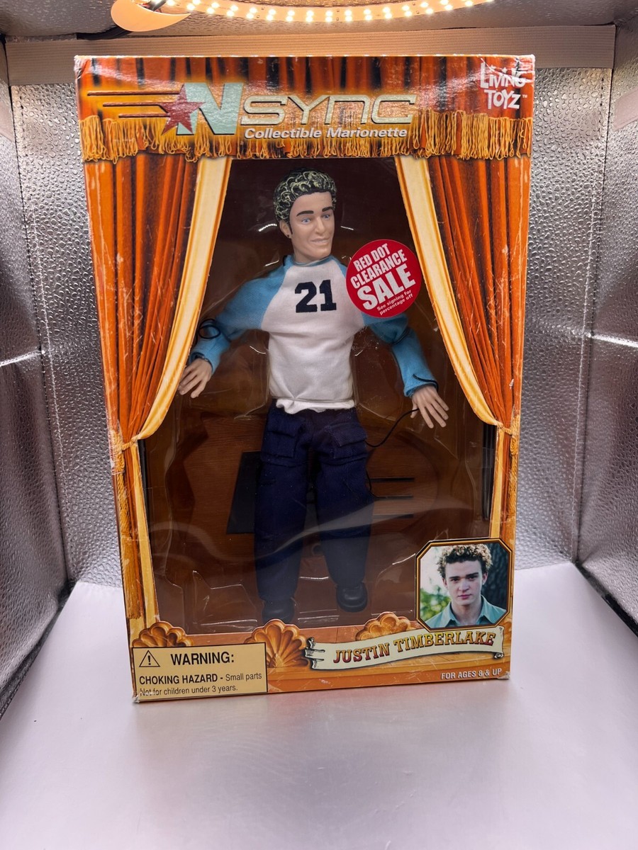 Vintage NSYNC Justin Timberlake Doll Marionette - Action Figure