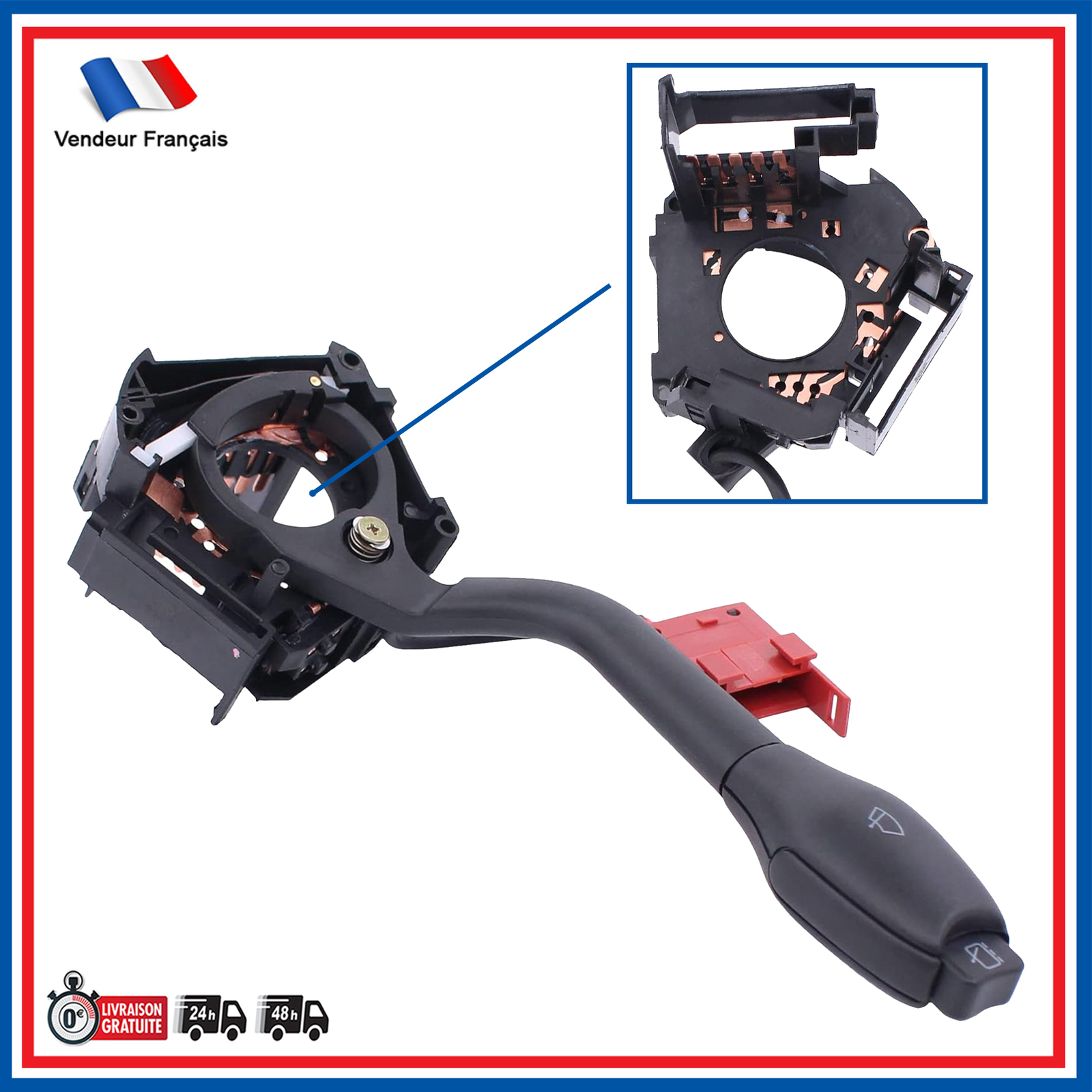 Commutateur essuyage avant arri&egrave;re pour remplacer le comodo VW Polo 3 et Lupo