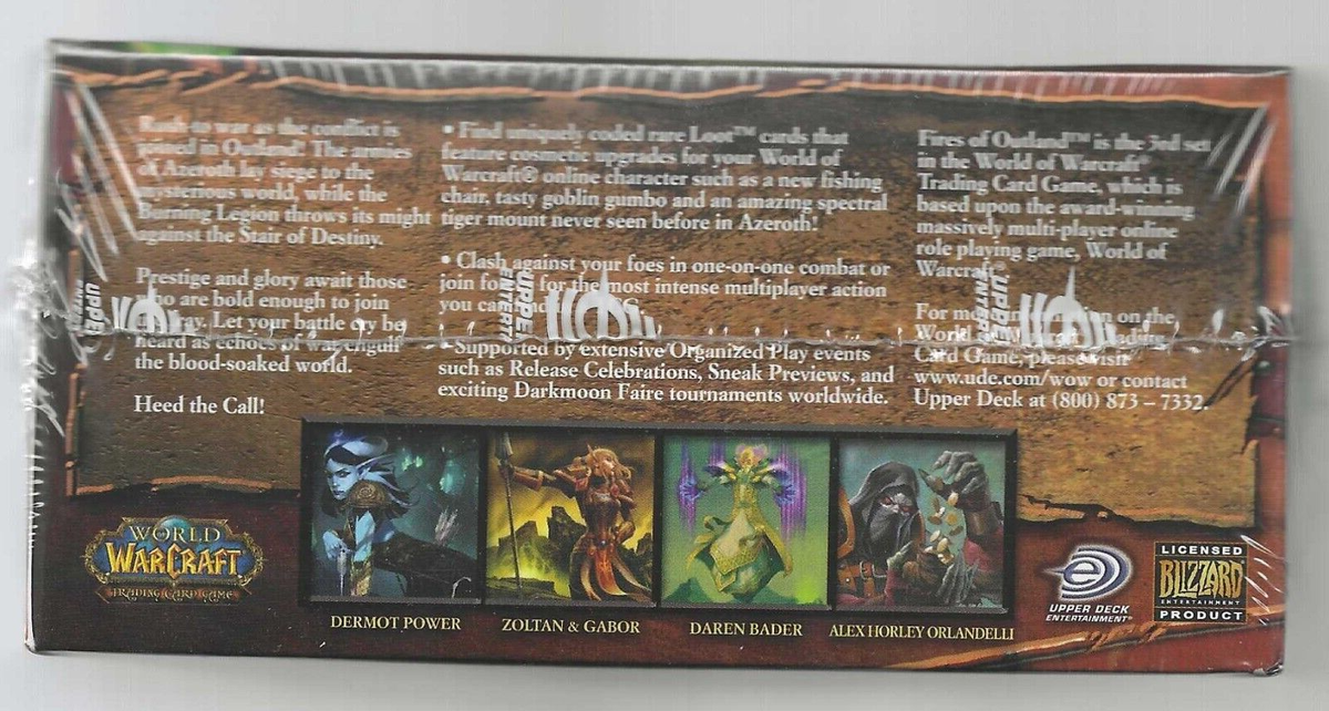 WORLD of WARCRAFT TCG - FIRES OF OUTLAND English Sealed Box SPECTRAL TIGER?  | eBay