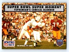 1990-91 Pro Set Super Bowl XXV Silver Anniversary #141 Yepremian's FRESH PULL