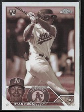 2023 Topps Chrome Update Ryan Noda USC171 RC Sepia Refractor | Oakland Athletics