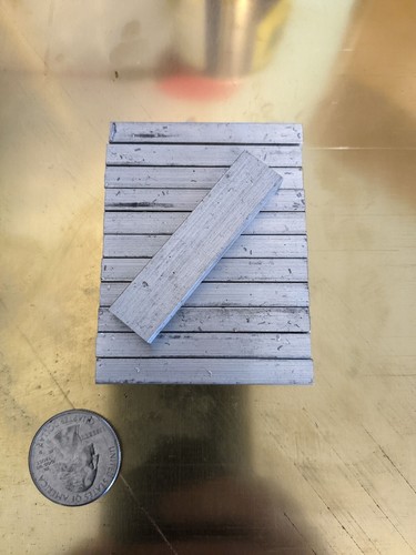 12 Aluminum Nut Blanks for Guitar 1/4" nut channel 3/8" tall  Gibson Les Paul