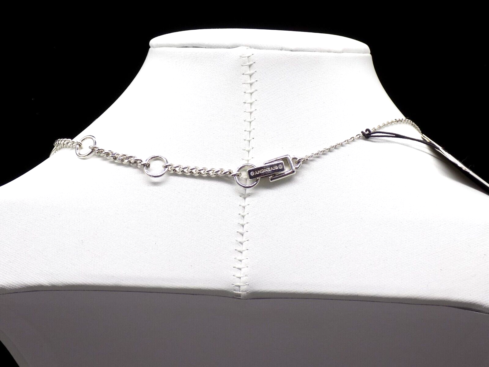 Givenchy Y-drop Necklace Silver-tone White/Colorless Givenchy Y-drop Necklace Silver-tone White/Colorless