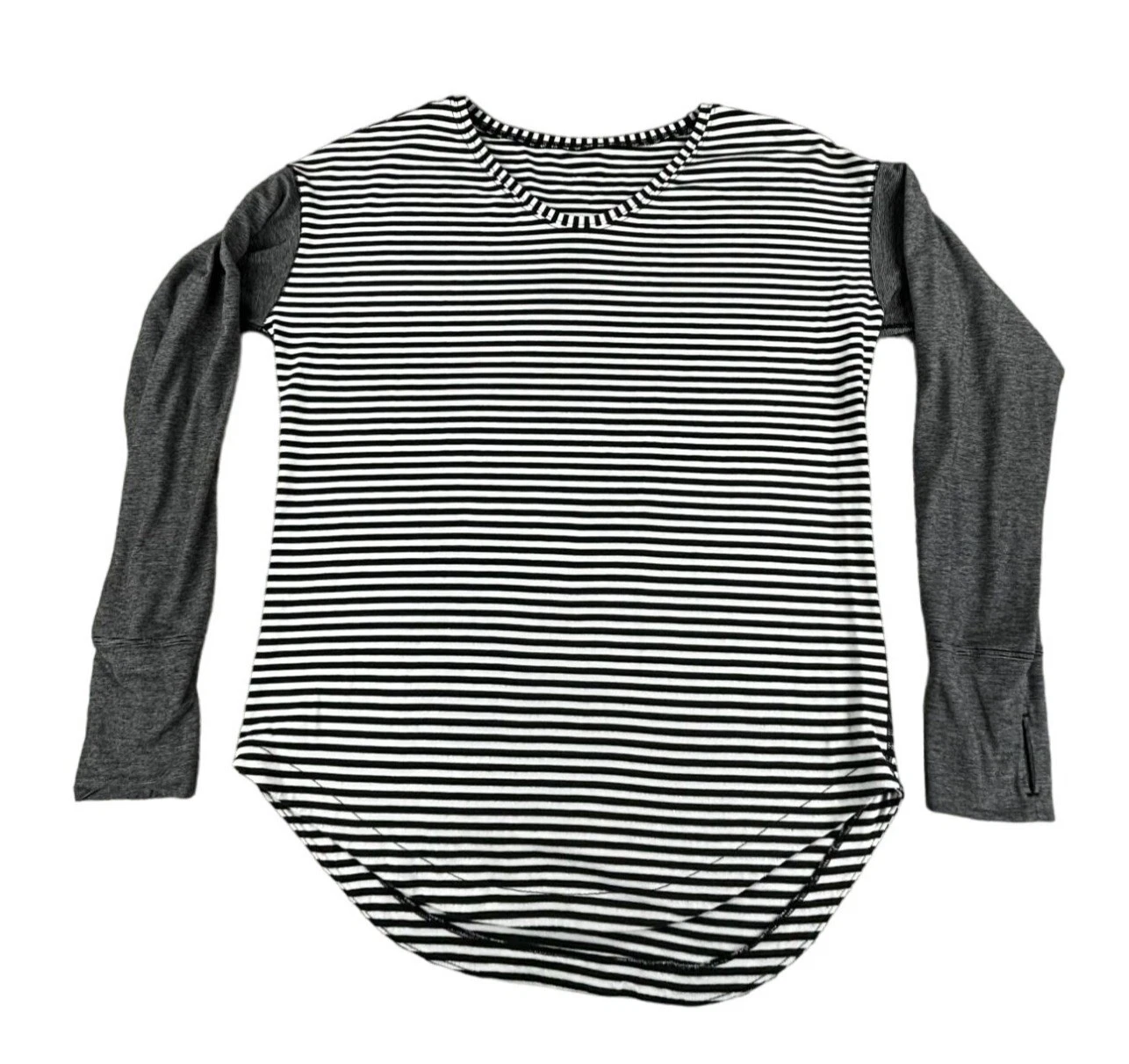 lululemon striped long sleeve thumb shirt