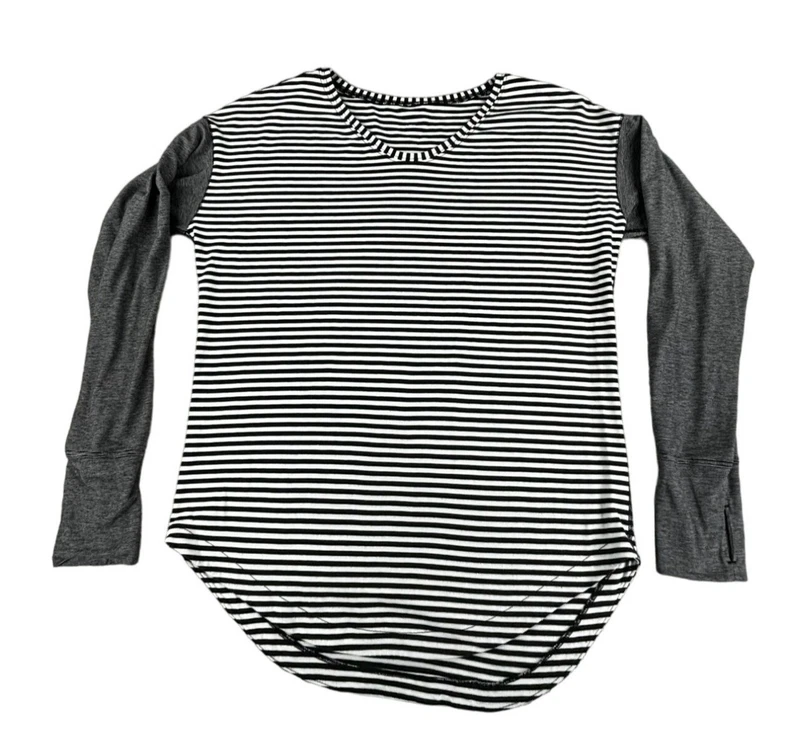 lululemon striped long sleeve thumb shirt