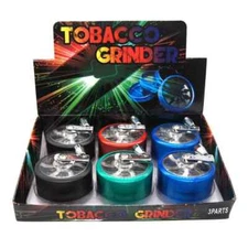 2"3 PC Tobacco Herb Spice Crusher Hand Crank Grinder 4 colors/1 piece