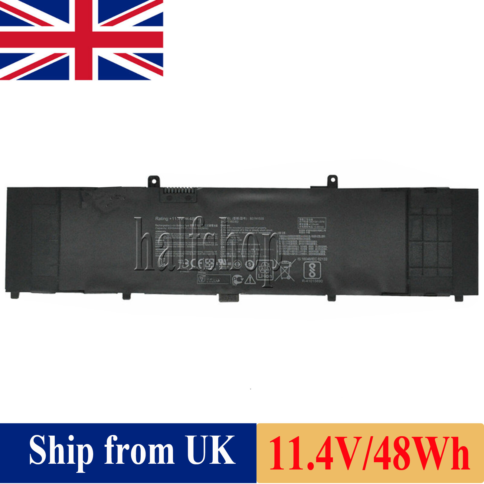 48WH B31N1535 LAPTOP BATTERY FOR ASUS ZENBOOK UX310 UX310UA UX310UQ UX410UA