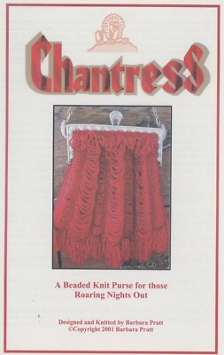 Barbara Pratt Beaded Knit Purse Chantress Roaring 20s Night Out Pattern NEW