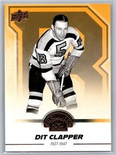 2023-24 UD Boston Bruins Centennial #24 Dit Clapper BASE GOLD Boston Bruins