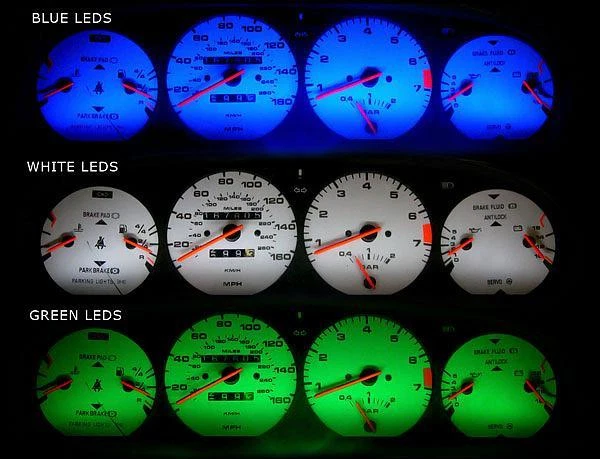 Medidores de cara blancos para Porsche 944 Turbo 1986-1991 Foto 4 de 4