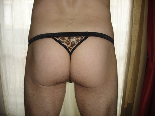 String Gr. S Leopard braun transparent Neofan Ref S27 sexy - Bild 2 von 7